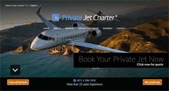 Desktop Screenshot of privatejetcharter.ae